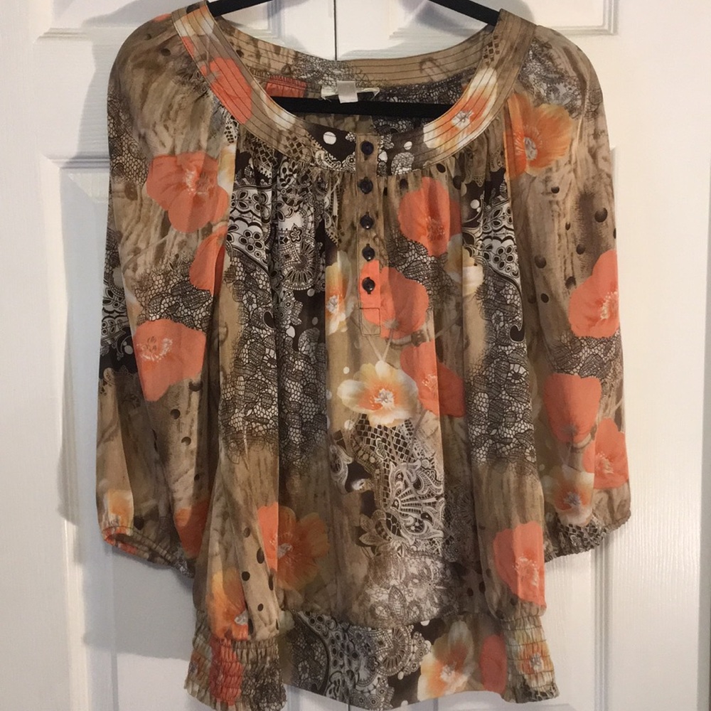 🆑 Dressbarn classy silky shirt